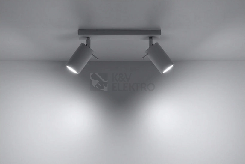Obrázek produktu Bodové svítidlo SOLLUX Ring 2 GU10 2x40W bez zdroje SL.0088 bílá 2