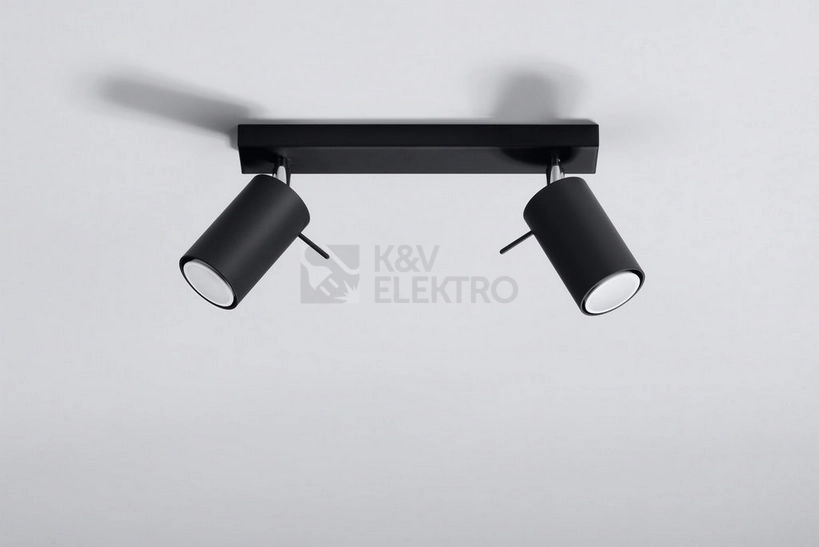 Obrázek produktu Bodové svítidlo SOLLUX Ring 2 GU10 2x40W bez zdroje SL.0092 černá 1