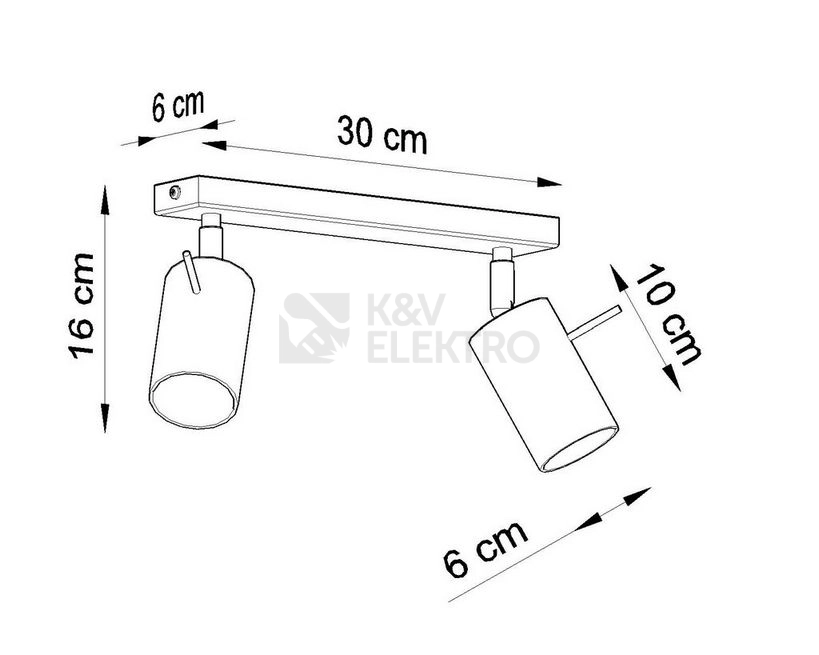 Obrázek produktu Bodové svítidlo SOLLUX Ring 2 GU10 2x40W bez zdroje SL.0092 černá 3