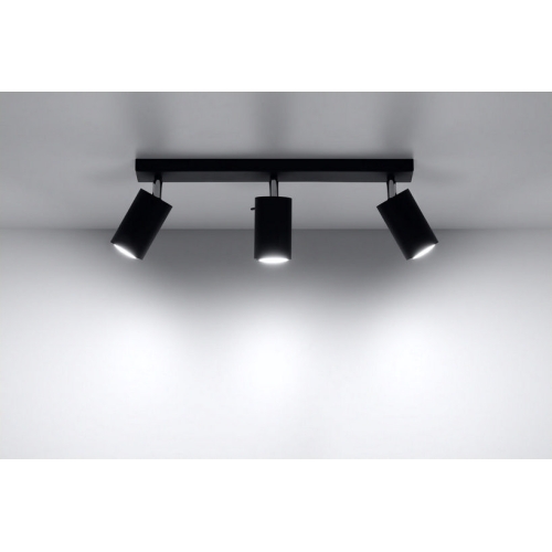 Bodové svítidlo SOLLUX Ring 3 GU10 3x40W bez zdroje SL.0093 černá