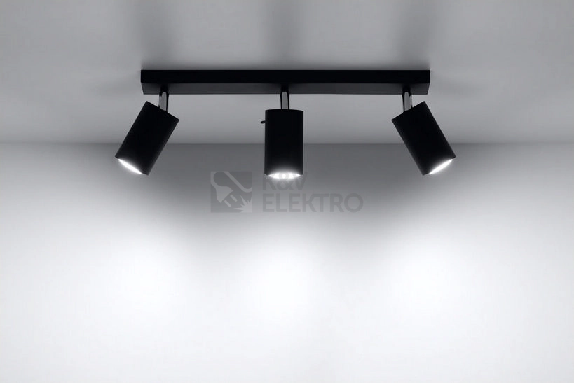 Obrázek produktu Bodové svítidlo SOLLUX Ring 3 GU10 3x40W bez zdroje SL.0093 černá 2
