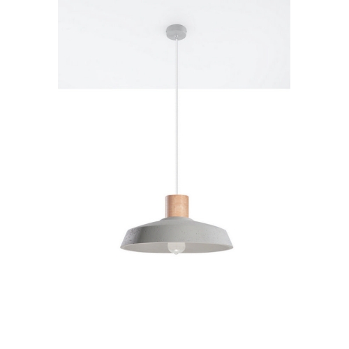 Betonový lustr SOLLUX Afra E27 1x60W bez zdroje SL.0282