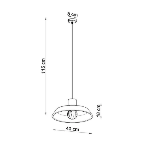 Betonový lustr SOLLUX Afra E27 1x60W bez zdroje SL.0282 (obrázek 5)