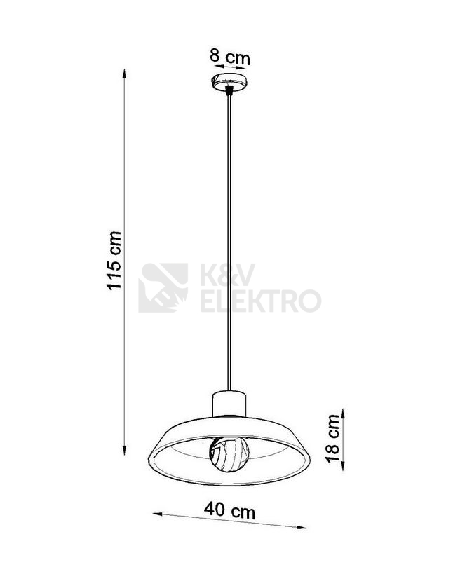 Obrázek produktu Betonový lustr SOLLUX Afra E27 1x60W bez zdroje SL.0282 3