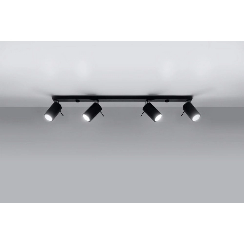 Bodové svítidlo SOLLUX Ring 4l GU10 4x40W bez zdroje SL.0332 černá (obrázek 8)