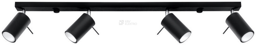Obrázek produktu Bodové svítidlo SOLLUX Ring 4l GU10 4x40W bez zdroje SL.0332 černá 0