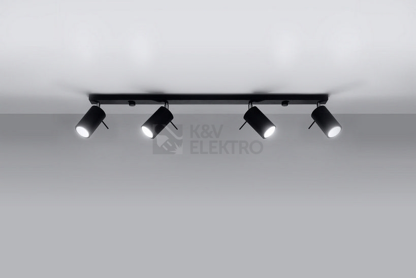 Obrázek produktu Bodové svítidlo SOLLUX Ring 4l GU10 4x40W bez zdroje SL.0332 černá 1