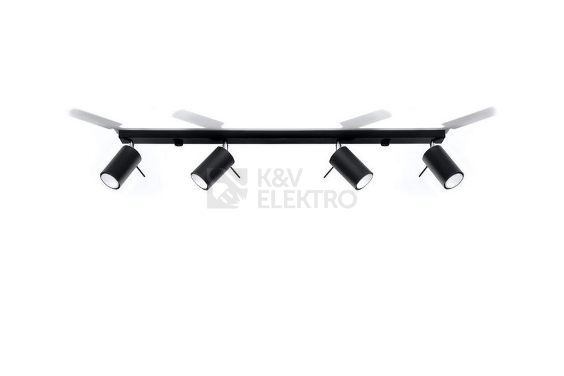 Obrázek produktu Bodové svítidlo SOLLUX Ring 4l GU10 4x40W bez zdroje SL.0332 černá 2