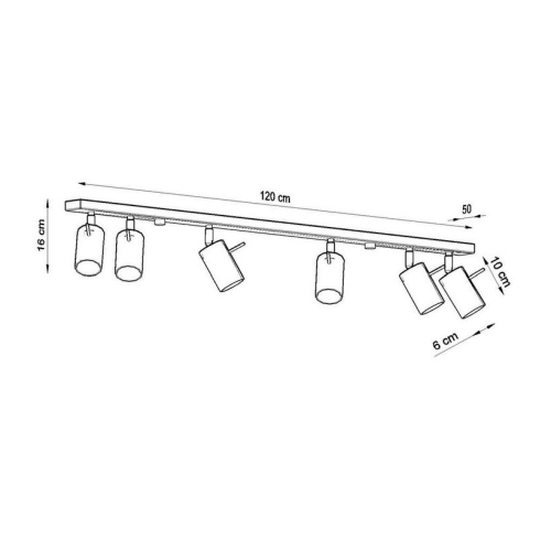 Bodové svítidlo SOLLUX Ring 6l GU10 6x40W bez zdroje SL.0333 bílá (obrázek 7)