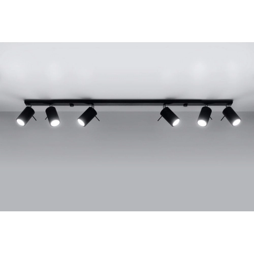 Bodové svítidlo SOLLUX Ring 6l GU10 6x40W bez zdroje SL.0334 černá (obrázek 8)