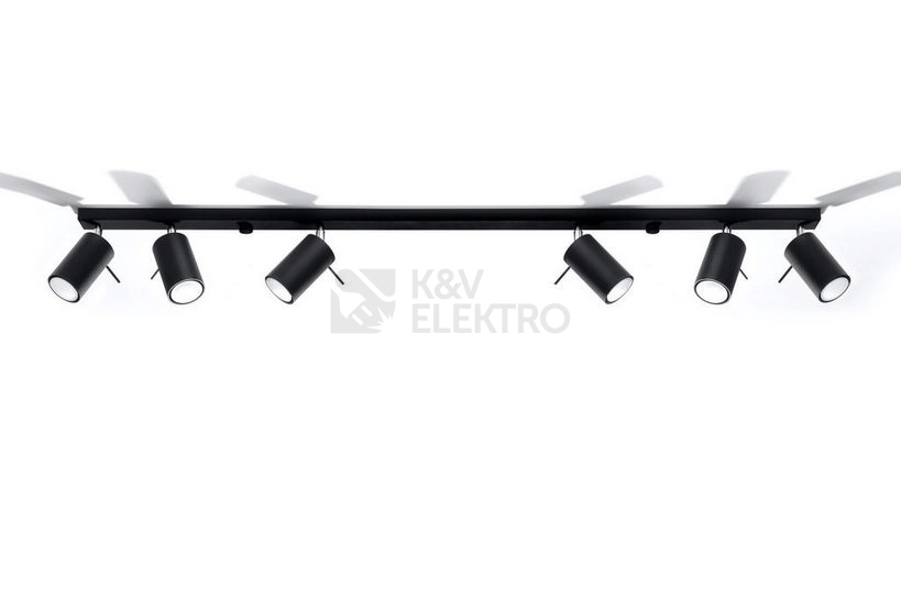 Obrázek produktu Bodové svítidlo SOLLUX Ring 6l GU10 6x40W bez zdroje SL.0334 černá 2