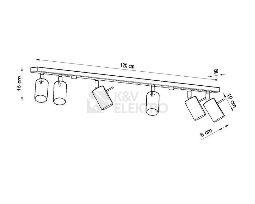 Obrázek produktu Bodové svítidlo SOLLUX Ring 6l GU10 6x40W bez zdroje SL.0334 černá 3