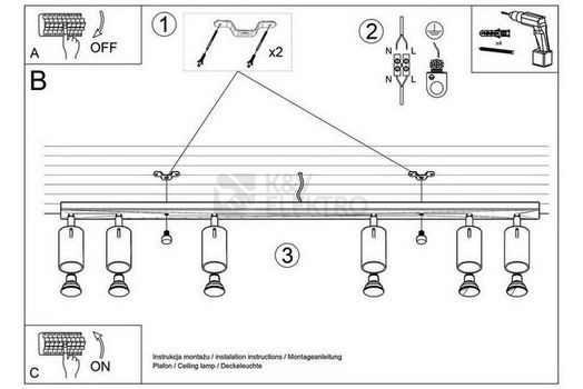 Obrázek produktu Bodové svítidlo SOLLUX Ring 6l GU10 6x40W bez zdroje SL.0334 černá 4