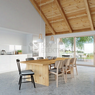 Obrázek produktu  Lustr SOLLUX Casco E27 1x60W bez zdroje SL.0388 přírodní dřevo a ocel bílá 6
