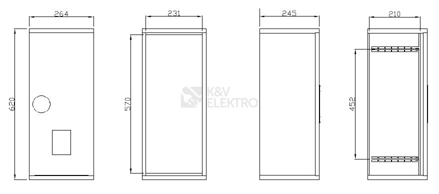 Obrázek produktu Elektroměrový rozvaděč ESTA ER 112/NVP7P-E S1/4 EKO pro ČEZ i EON 1