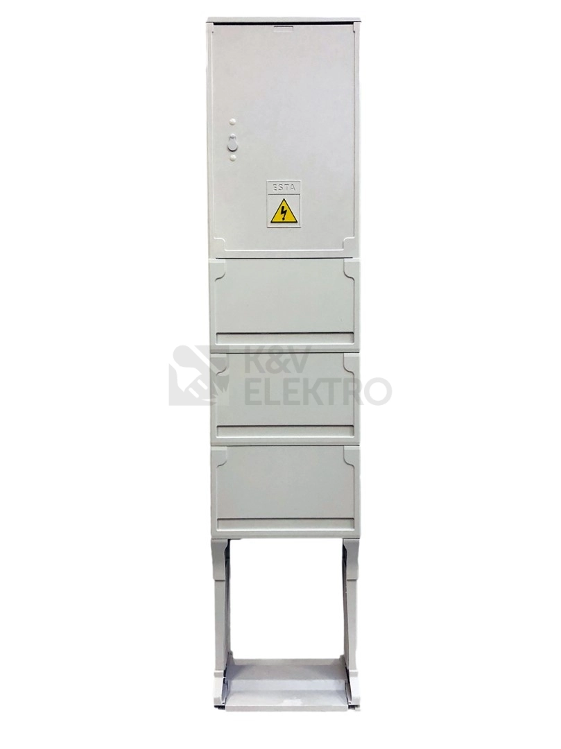Obrázek produktu Elektroměrový rozvaděč ESTA ER 212/NKP7P-E S3/4 EKO 030190 stoják šedý pro ČEZ 0