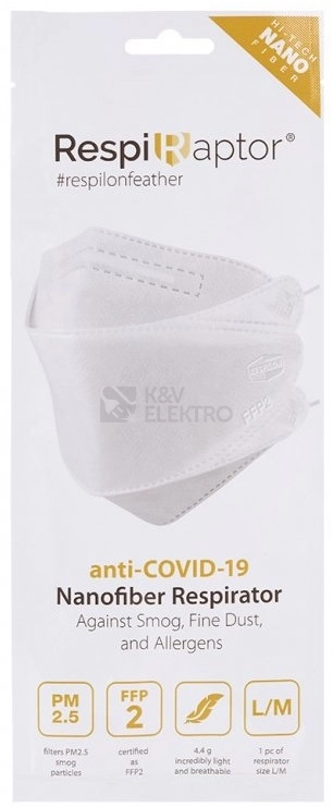 Obrázek produktu Respilon nanovlákenný FFP2 respirátor RespiRaptor 1ks 5