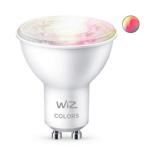 Levně Chytrá LED žárovka GU10 WiZ PAR16 4,7W (50W) 2200-6500K/RGB WiFi stmívatelná, reflektor 36°