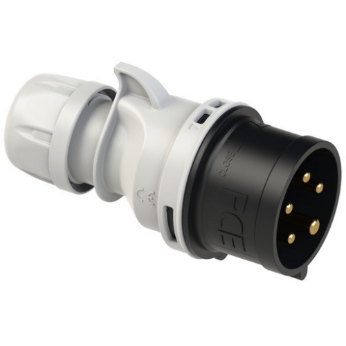 Vidlice PCE  015-7 16A/5P/500V IP44 černá