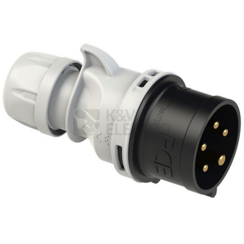 Vidlice PCE 015-7 16A/5P/500V IP44 černá