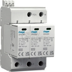 Obrázek produktu Svodič přepětí T1+T2 Hager SPA930 12,5/37,5kA (10/350) TN-C 0