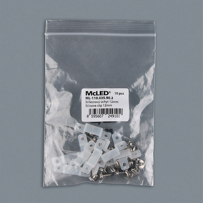 Silikonový úchyt pro 12mm LED pásky IP67 McLED ML-110.035.90.2