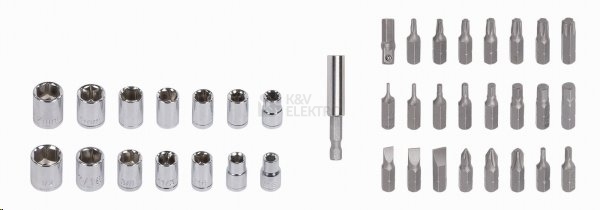 Obrázek produktu Ráčnový šroubovák KREATOR KRT500101 + bity a nástrčné klíče 1
