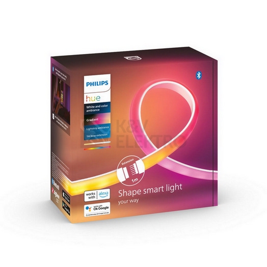 Obrázek produktu Prodlužovací LED pásek 1m Philips Hue White and Color Ambiance Gradient 2000-6500K RGB 8719514339989 0