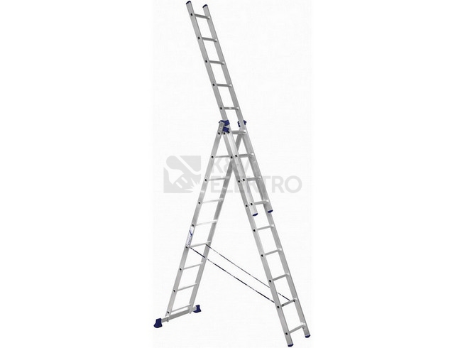 Obrázek produktu Žebřík třídílný 3x9příček 5,9m 792620 0