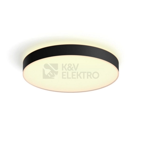 Bluetooth LED stropní svítidlo Philips Hue Enrave XL 41161/30/P6 černé 48W 2200-6500K s dálkovým ovladačem