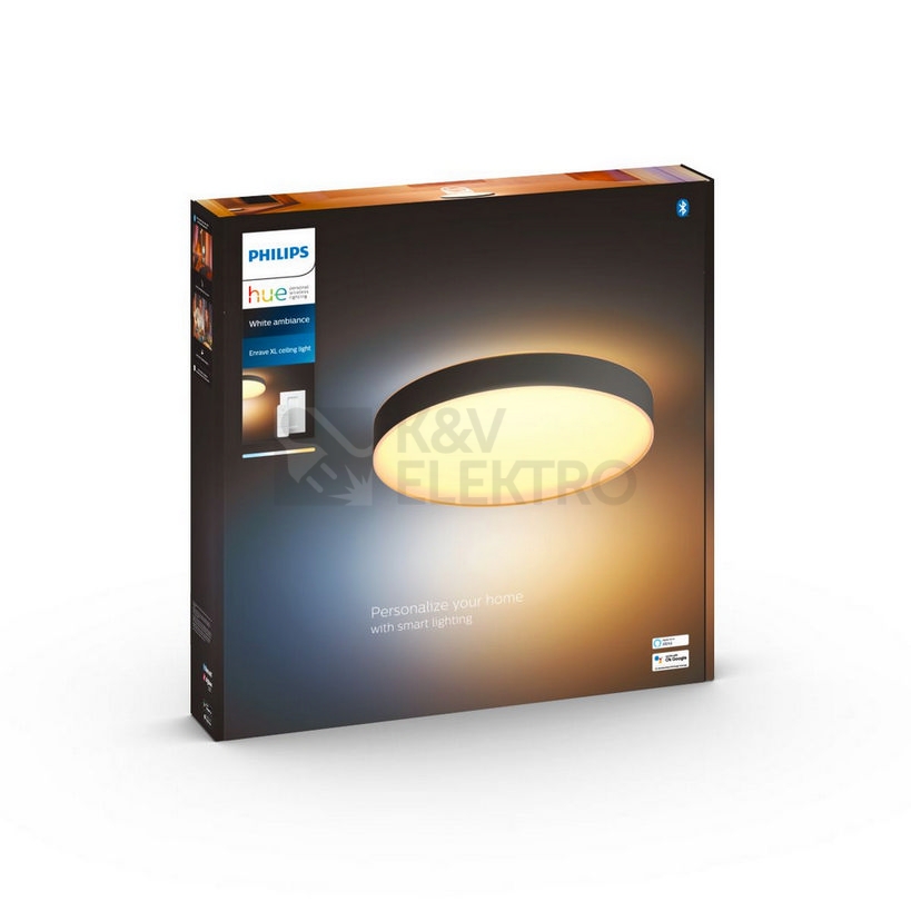 Obrázek produktu  Bluetooth LED stropní svítidlo Philips Hue Enrave XL 41161/30/P6 bílá 48W 2200-6500K s dálkovým ovladačem 5