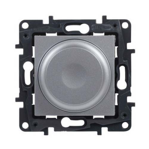 Legrand Niloé Step stmívač otočný 300W hliník 863352
