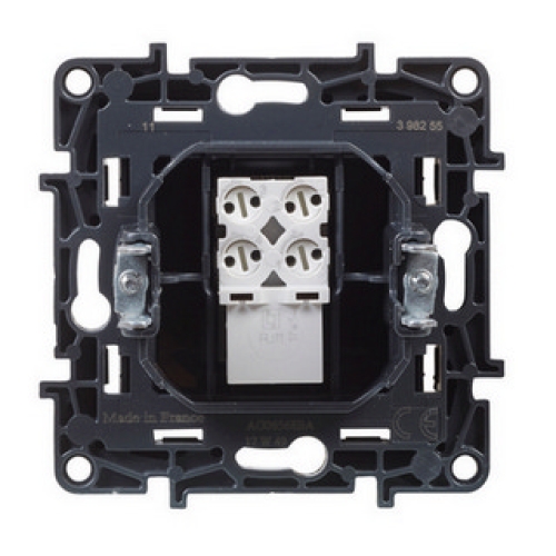 Legrand Niloé Step telefonní zásuvka RJ11 černá 863555