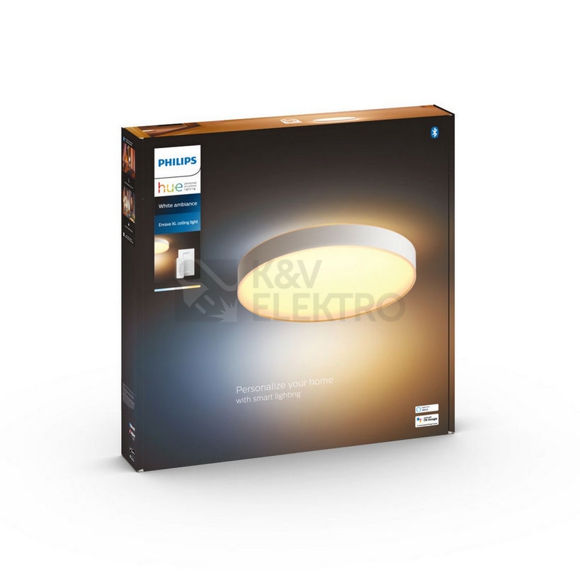 Obrázek produktu  Bluetooth LED stropní svítidlo Philips Hue Enrave XL 41161/31/P6 bílá 48W 2200-6500K s dálkovým ovladačem 5