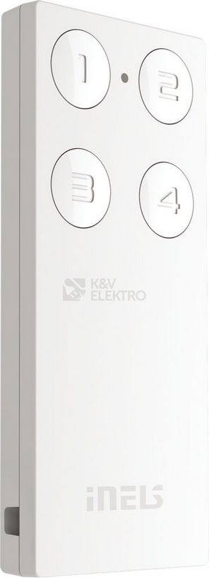 Obrázek produktu Bezdrátová klíčenka INELS ELKO EP RF KEY-40/W bílá 4 tlačítka 0