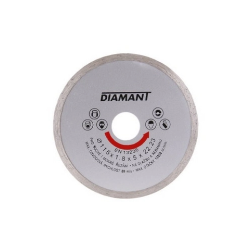 Kotouč diamantový DIAMANT 115x1,8x22,2mm plný 21011