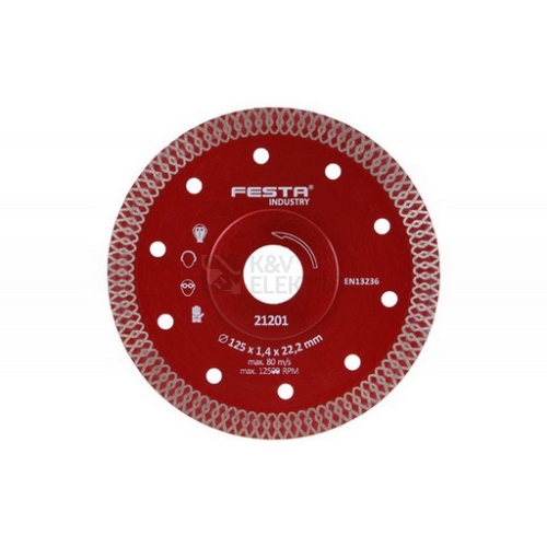 Kotouč diamantový FESTA INDUSTRY 125x1,4x22,2mm 21201