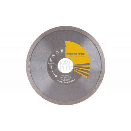Kotouč diamantový plný 115x2x22,2mm FESTA 21211