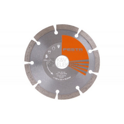 Kotouč diamantový segment 125x2,2x22,2mm FESTA 21312