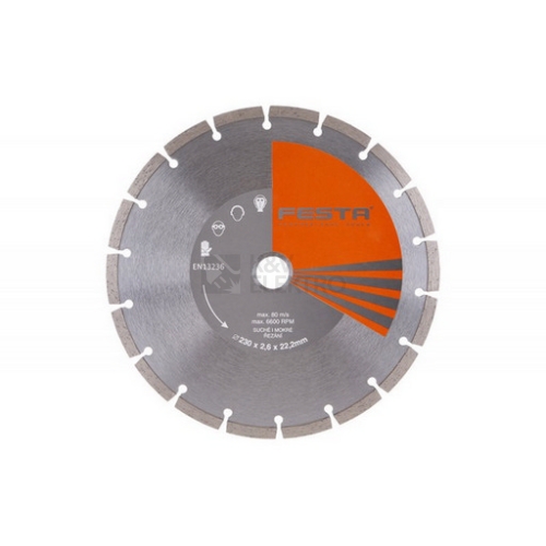 Kotouč diamantový segment 230x2,6x22,2mm FESTA 21323