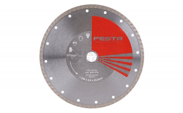Obrázek produktu Kotouč diamantový FESTA TURBO 230x2,6x22,2mm 21423 0