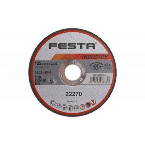 Kotouč řezný FESTA INDUSTRY na kov 125x2x22,2mm 22270