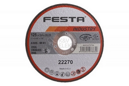 Obrázek produktu Kotouč řezný FESTA INDUSTRY na kov 125x2x22,2mm 22270 0