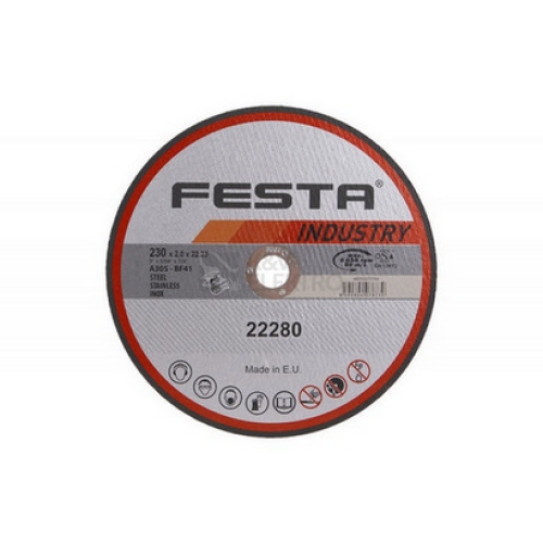 Kotouč řezný FESTA INDUSTRY na kov 230x2x22,2mm 22280