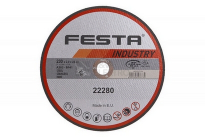Obrázek produktu Kotouč řezný FESTA INDUSTRY na kov 230x2x22,2mm 22280 0