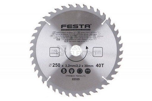 Obrázek produktu Pilový kotouč na dřevo SK 250/3,2/30mm 40T 22335 0
