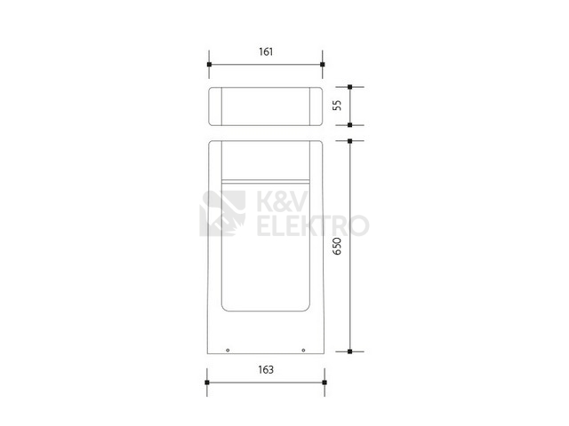 Obrázek produktu Zahradní LED sloupek / svítidlo FARO antracit Panlux PN42100042 5