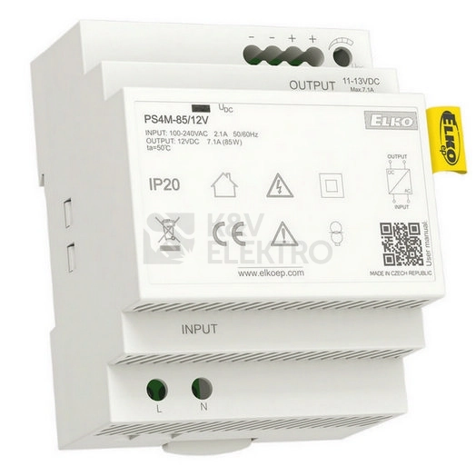 Obrázek produktu Napájecí spínaný zdroj ELKO EP PS4M-85/12V 0