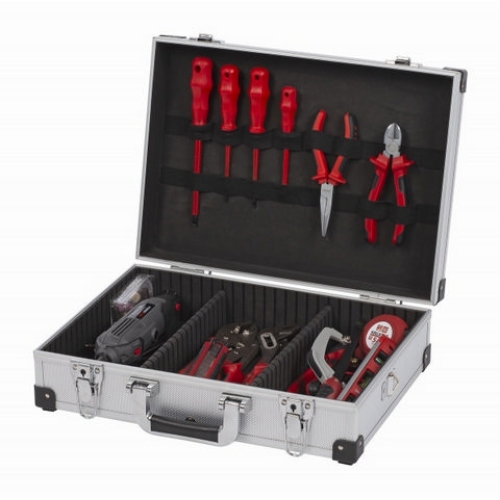 Kufr na nářadí prázdný 420x300x125mm stříbrný KREATOR KRT640101S