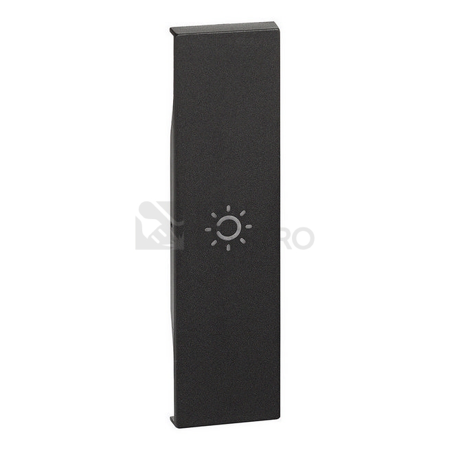 Obrázek produktu Bticino Living now krytka spínače symbol světlo/probuzení 1 modul černá KG01A 0
